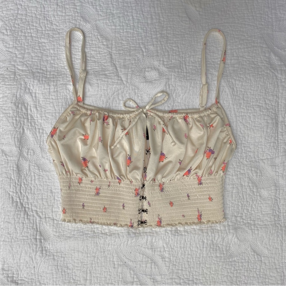 Out From Under Esmerelda Smocked Floral Tank Top